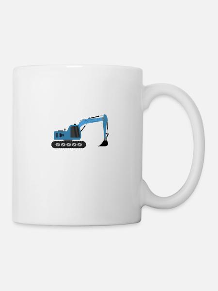 Bagger - Tasse - Weiß