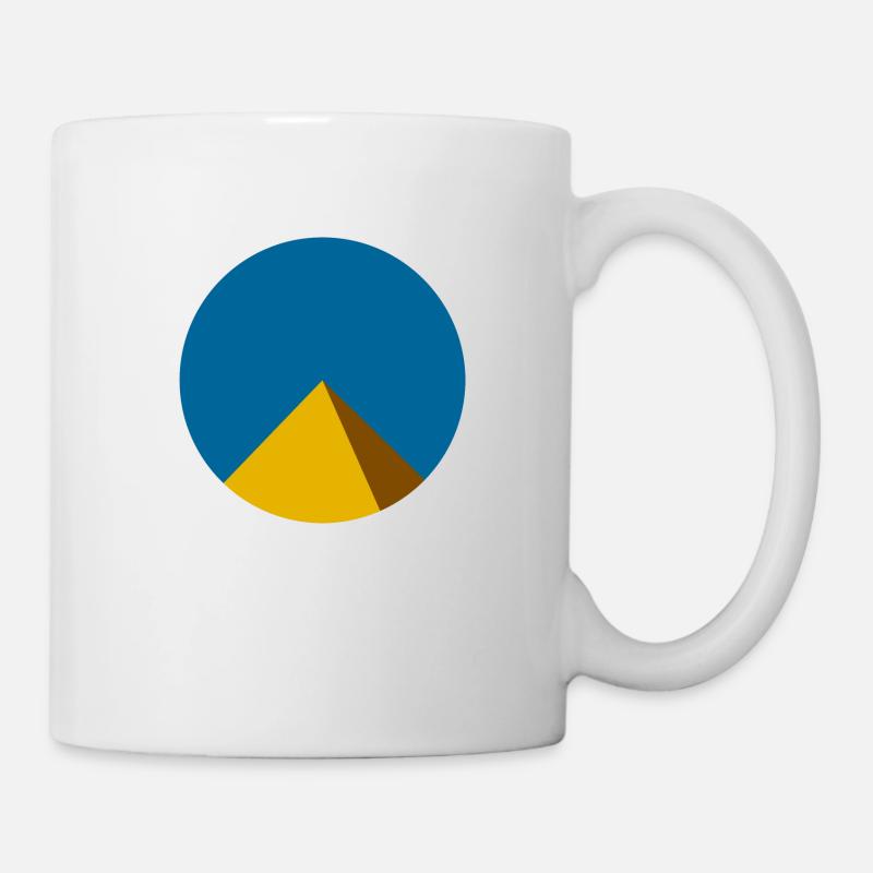 pyramide - Mug blanc - blanc