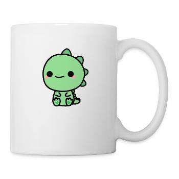 Süßer Dino - Tasse - Weiß - Rechts