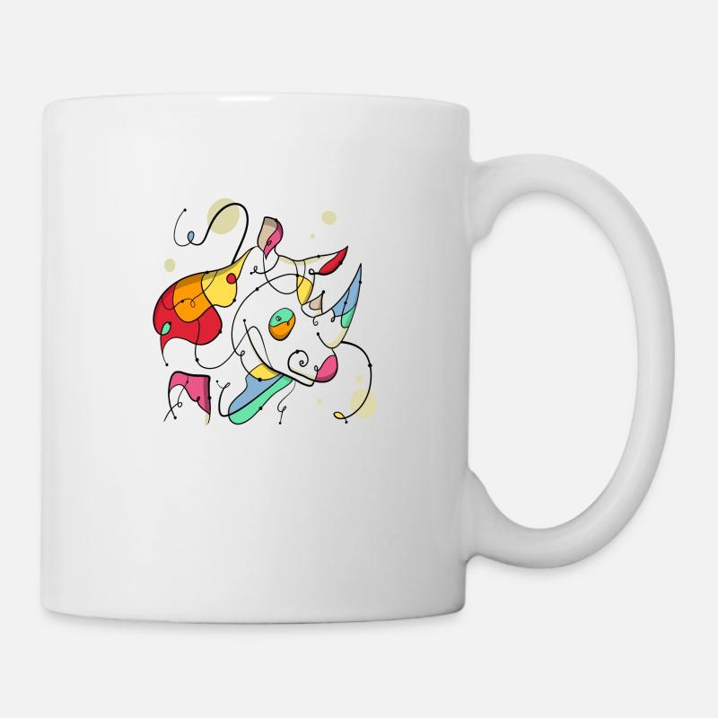 Rhinocéros - Mug blanc - blanc