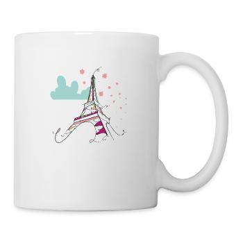 Eiffelturm - Tasse - Weiß - Rechts