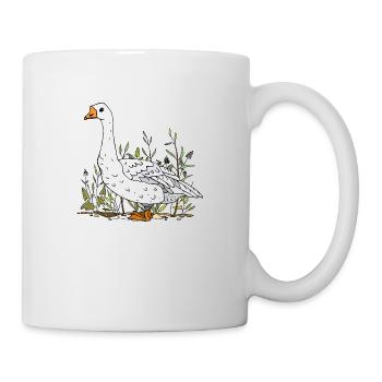 Gans - Tasse - Weiß - Rechts