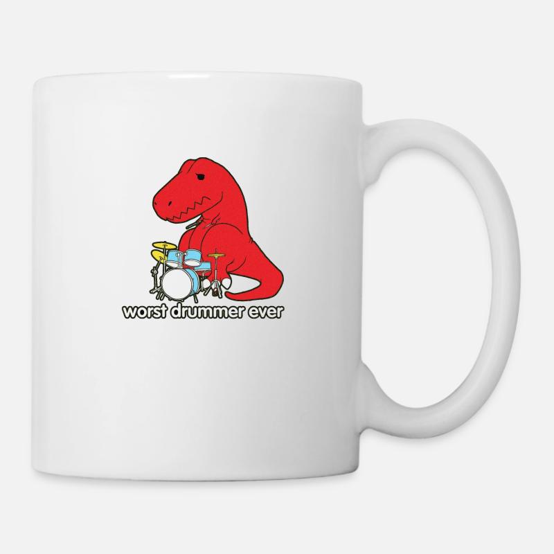 WORST DRUMMER EVER - Mug - white