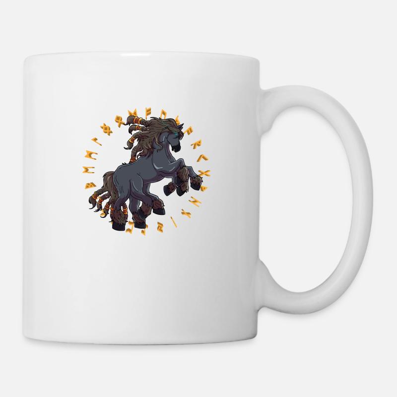 Sleipnir Das Pferd von Odin Viking - Tasse - Weiß