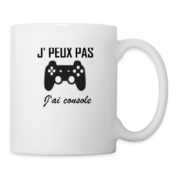 Je peux pas j ai console - Mug blanc - blanc - Droite