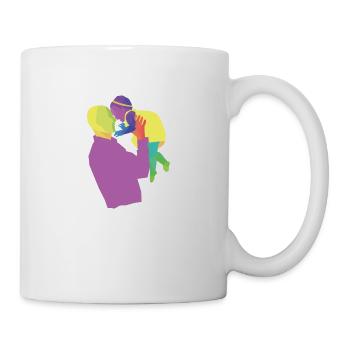 Father and daughter - Mug - white - Right