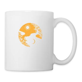 Yggdrasil Yin Yang symbol Ancient Vikings - Mug - white - Right