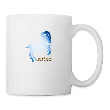 Signe astrologique Bélier - Mug blanc - blanc - Droite