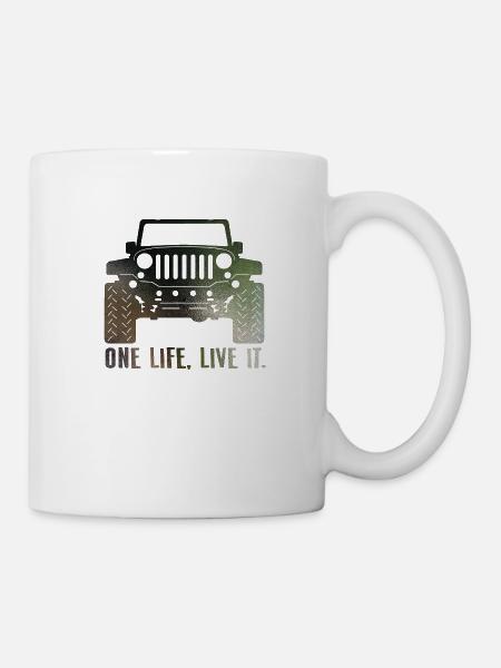 Jeep One Life, vivez-la - Mug blanc - blanc