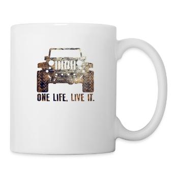Jeep One Life, live it - Mug - white - Right