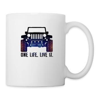 Jeep One Life, live it - Mug - white - Right