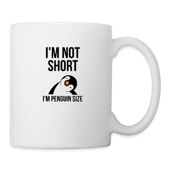 I'm not short i'm penguin size - Mug - white - Right