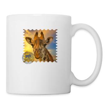 Girafe au Kenya - Mug blanc - blanc - Droite