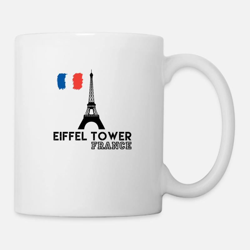 Eiffelturm, Eiffelturm Paris, Eiffelturm - Tasse - Weiß
