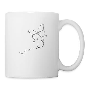 papillon - Mug blanc - blanc - Droite