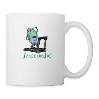 AvoCardio Funny Avocado Fitness Cardio Exercise - Mug - white - Right