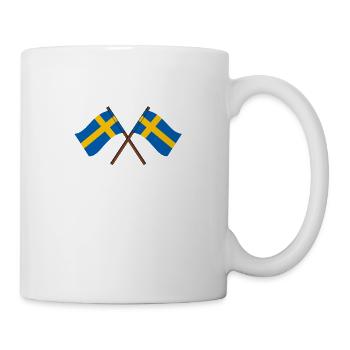 Schweden Flaggen - Tasse - Weiß - Rechts