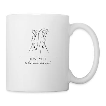 Love you to the moon and back - Tasse - Weiß - Rechts