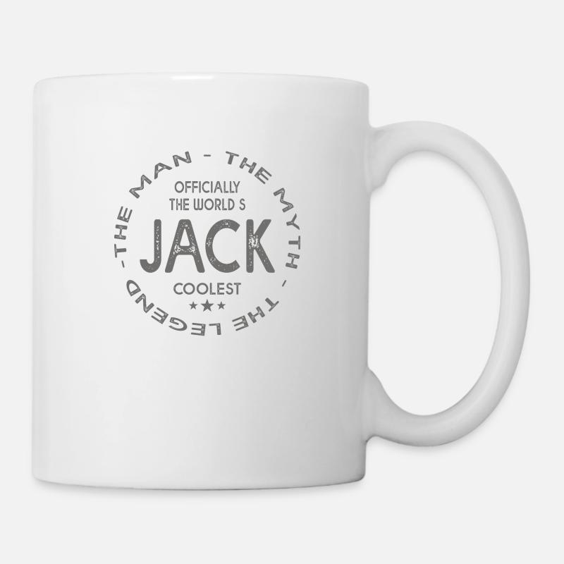 JACK prénom personnalisé cadeau Jack - Mug blanc - blanc