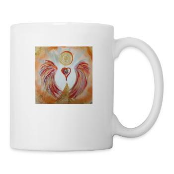 Gel de coeur de la bénédiction énergétique - Mug blanc - blanc - Droite