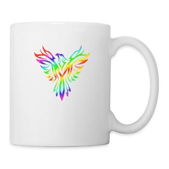Phoenix Bogen in Himmel - Tasse - Weiß - Rechts