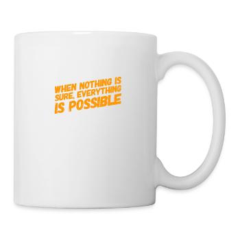 ich bin ein Optimist - Tasse - Weiß - Rechts
