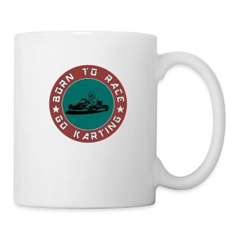 Kart Karting Karting Kart driver - Mug - white - Right