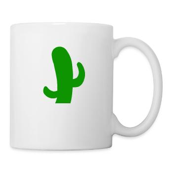Wüste dornig Kakteen Cactus Stachelig Kaktus - Tasse - Weiß - Rechts