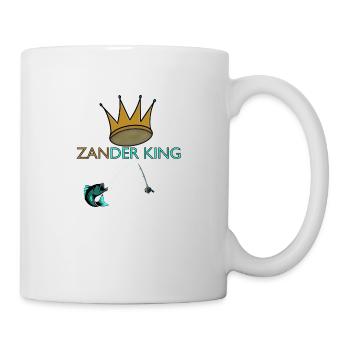 Zander Fisch Fischen angeln - Tasse - Weiß - Rechts