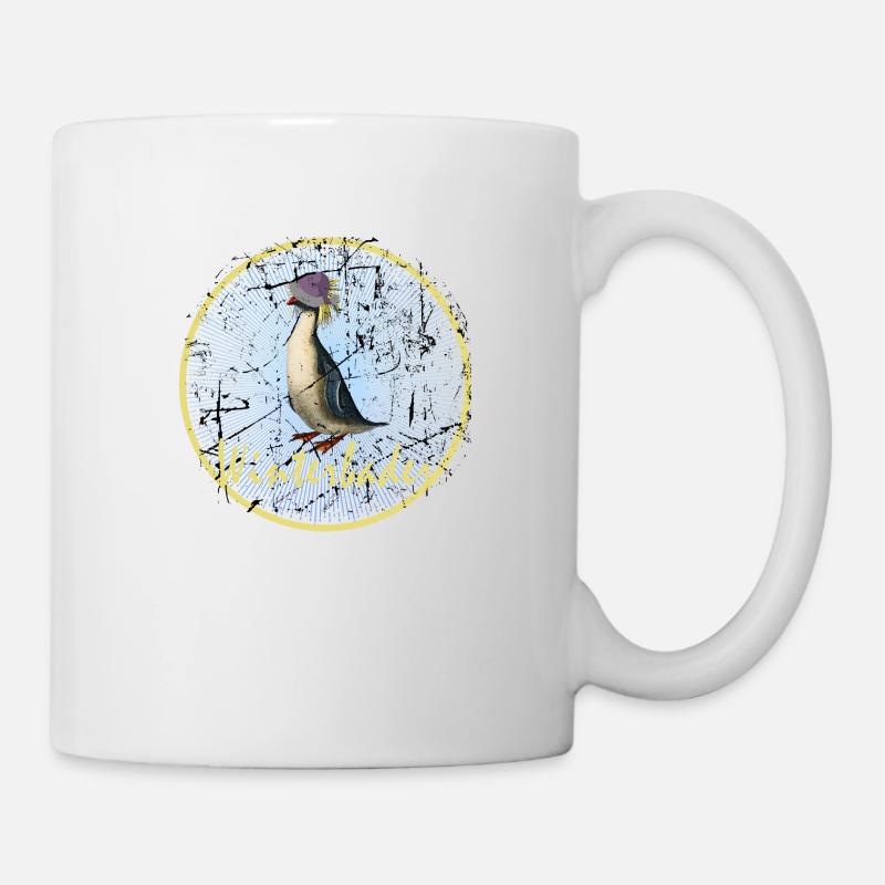 winterbader eisbader crazy eis pinguin winterbaden - Tasse - Weiß