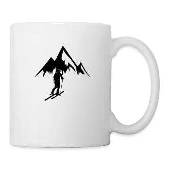 Ski Touring Touring Ski Gift Skiing Mountain Hiking - Mug - white - Right