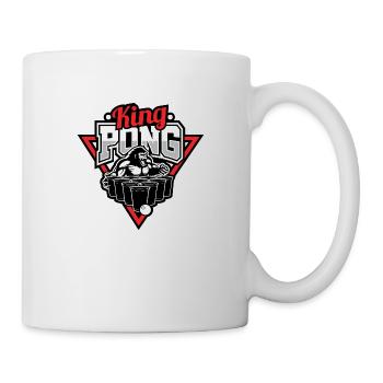 King Pong Bierpong Bier Party Trinkspiel Alkohol - Tasse - Weiß - Rechts