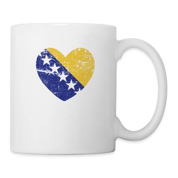 Bosnia Heart Bosnian Bosnian Balkans Gift Idea - Mug - white - Right