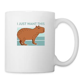 Motif Capibara pour rongeurs propriétaires de Capibara - Mug blanc - blanc - Droite