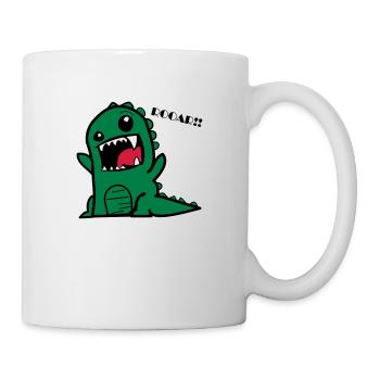 Cartoon dino - Mug - white - Right