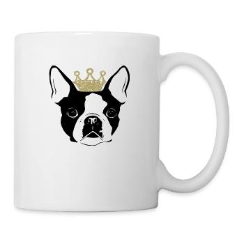Dog with crown - Mug - white - Right
