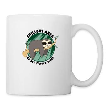 Sloth Chilling Do Not Disturb Sleeping Resting - Mug - white - Right