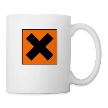 symbol harmful cross - Mug - white - Right