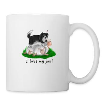 border collie - Mug blanc - blanc - Droite