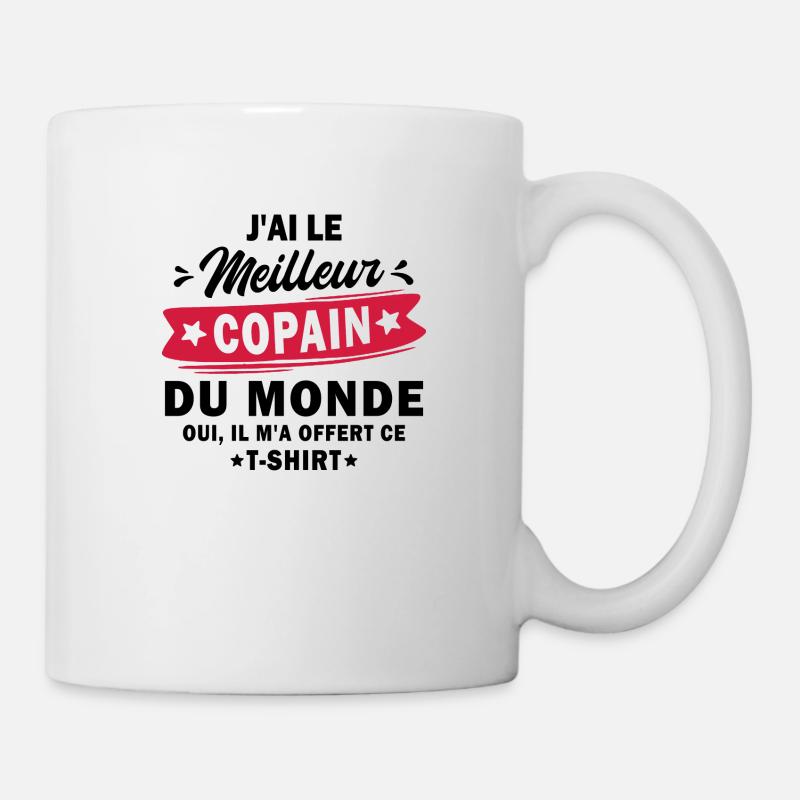 j'ai le meilleur copain du monde - Mug blanc - blanc