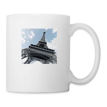 Der Eiffelturm in Paris - Tasse - Weiß - Rechts