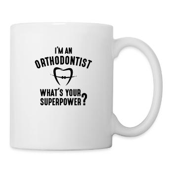 JE SUIS ORTHODONTISTE B - Mug blanc - blanc - Droite