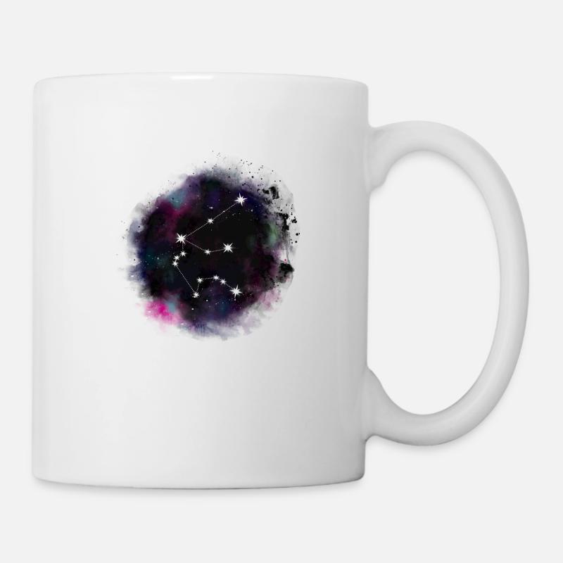 Aquarius/ Aquarius Zodiac in the Universe - Mug - white