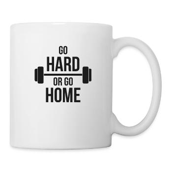 Go hard or go home - Mug - white - Right