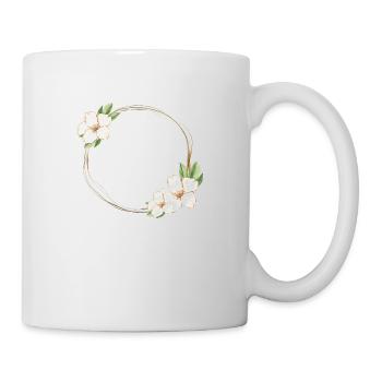 Floral circle customizable - Mug - white - Right