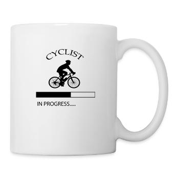 Cyclist in progress Gift Bicycle Sport - Mug - white - Right