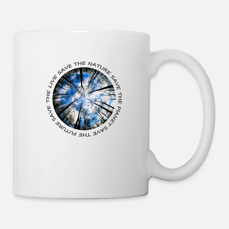Wald, Naturschutz, Umweltschutz, Klimawandel - Tasse - Weiß