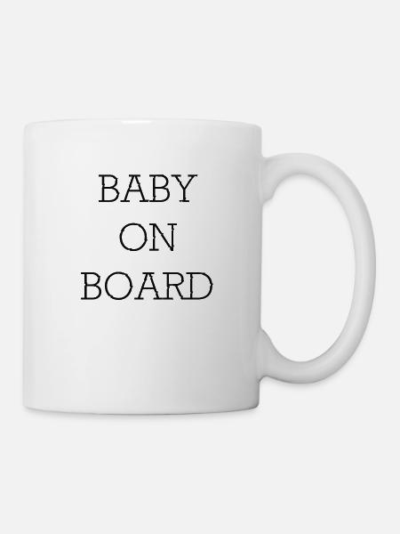 Bébé à bord - Mug blanc - blanc