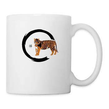 Zen tiger - Mug - white - Right