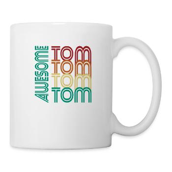TOM Awesome first name T-shirt personalized gift tom - Mug - white - Right